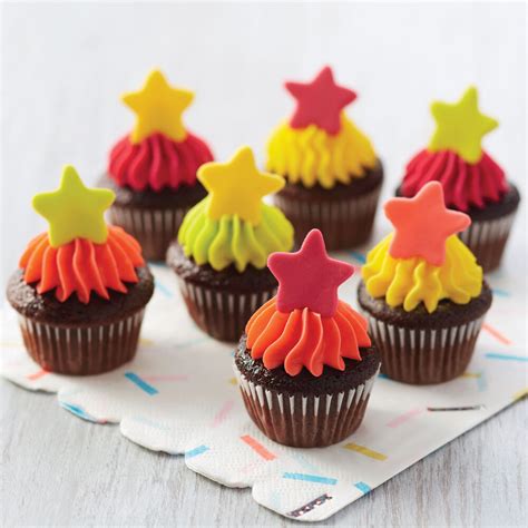 stars mini cupcakes wilton