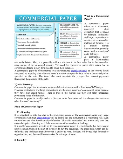 commercial paper    commercial paper  commercial
