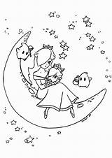 Rosalina Coloring Pages Mario Princess Super Diana Baby Peach Daisy Printable Color Kart Category Kids Library Clipart Getdrawings Print Colouring sketch template