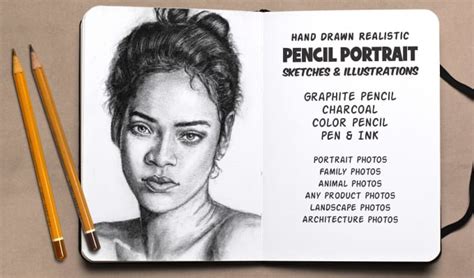 create realistic pencil portrait  sketches  dazzlingmedia fiverr