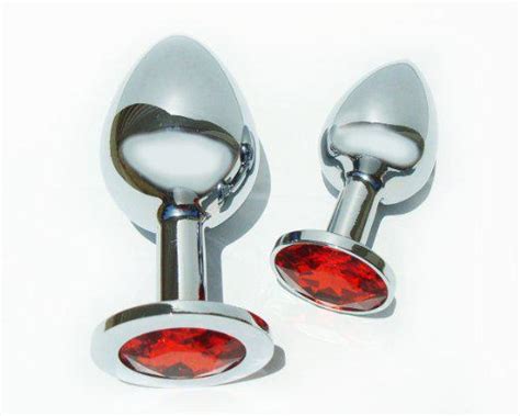S M L Stainless Steel Attractive Butt Plug Jewelry Jeweled Anal Plug