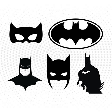 batman mask logo silhouette svg png dxf  cut files etsy