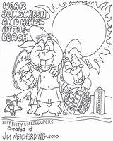 Coloring Sun Safety Pages Popular Coloringhome sketch template