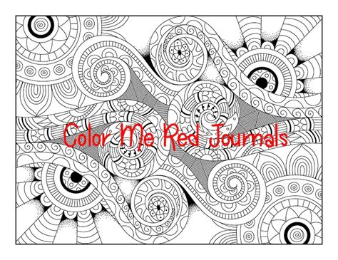 detailed coloring sheets set   patterned coloring pages etsy