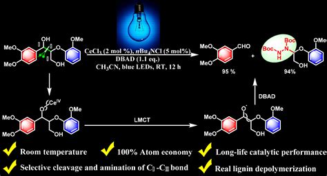 cecl3 promoted simultaneous photocatalytic cleavage and amination of cα