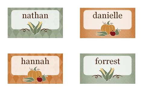 thanksgiving place cards thanksgiving place card template