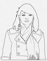 Swift Taylor Coloring Pages Printable Print Colouring Selena Gomez Color Drawing Demi Lovato Adult Getcolorings Popular sketch template