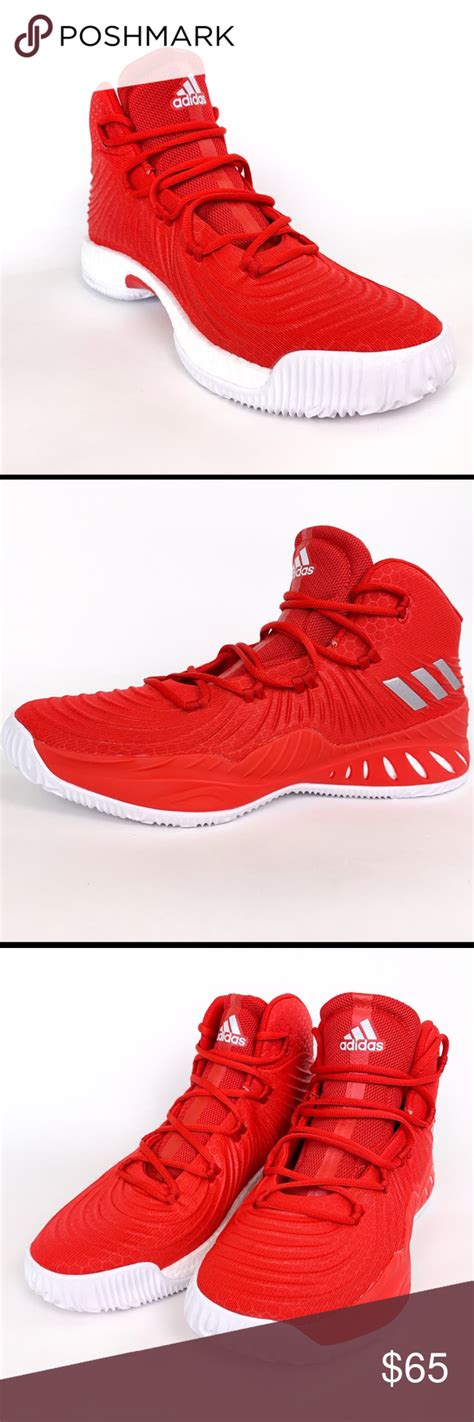 adidas sm crazy explosive  boost red white  adidas red