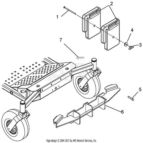 gravely     series grass bagger parts diagram  counterweights