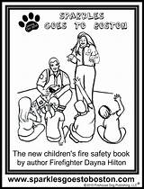 Coloring Fire Safety Thank Please Pages Sketch Sparkles Book Boston Goes Drill Library Clipart Print Sheet School Getcolorings Collection Paintingvalley sketch template