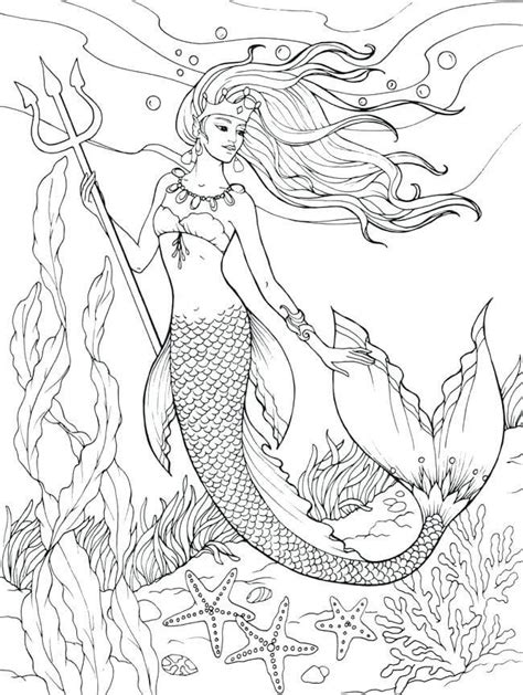 mermaid coloring pages printable coloring pages