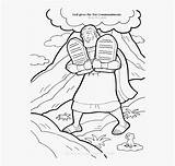 Coloring Commandments Ten Gives God Clipartkey sketch template