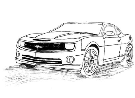 chevrolet camaro coloring pages  print