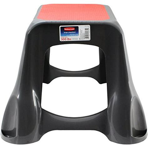rubbermaid  step stool large gray  red walmartcom