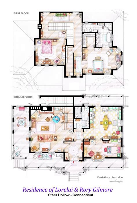 floor plan modern family dunphy house layout phil  claire  modern family home  sale