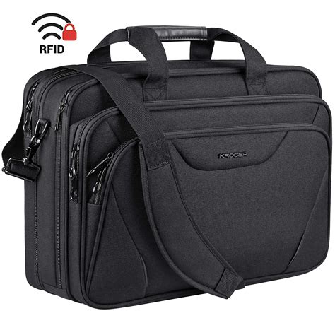 kroser laptop bag premium laptop briefcase fits     laptop expandable water