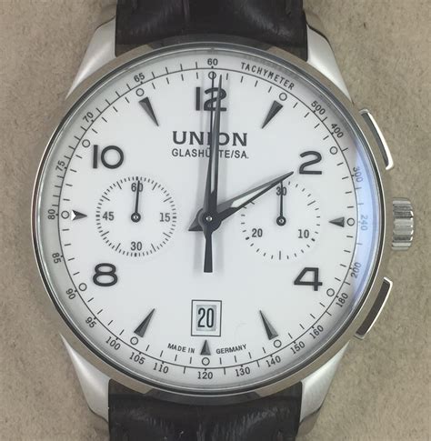 union glashuette noramis chronograph ref  watchfever