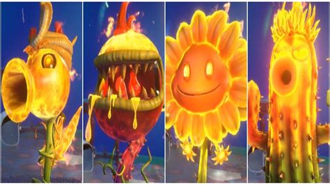 plants  zombies garden warfare   characters fire pvzgw