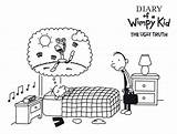 Wimpy Diary sketch template