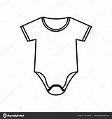 Baby Clothes Drawing Vector Icon Getdrawings sketch template