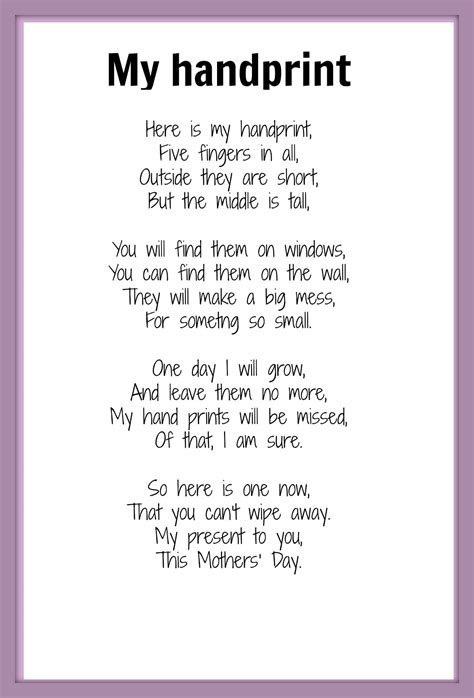mothers day poems mothers day homemade