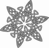 Celtic Snowflake Knotwork Knots Knot Star Symbole Celtyckie Zapisano Urbanthreads Zentangle Mandala Ancient Shamrock Viking Stained Glass sketch template