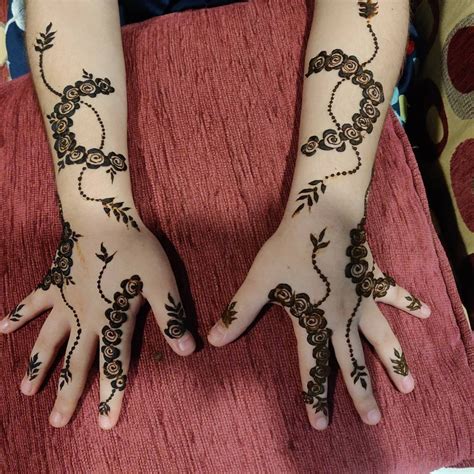pretty henna designs  kids