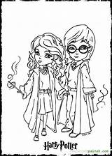 Coloring Potter Harry Pages Printable Cartoon Hermione Hogwarts Kids Adult Ginny Print Cute Dobby Weasley Ron Voldemort Color Drawing Para sketch template