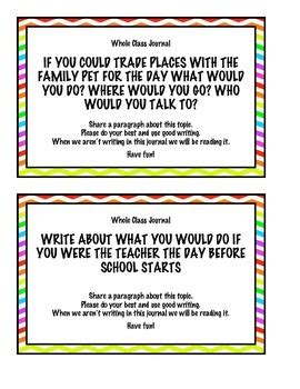 rainbow chevron themed expository writing prompts  anchored