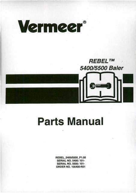 vermeer baler rebel   parts manual