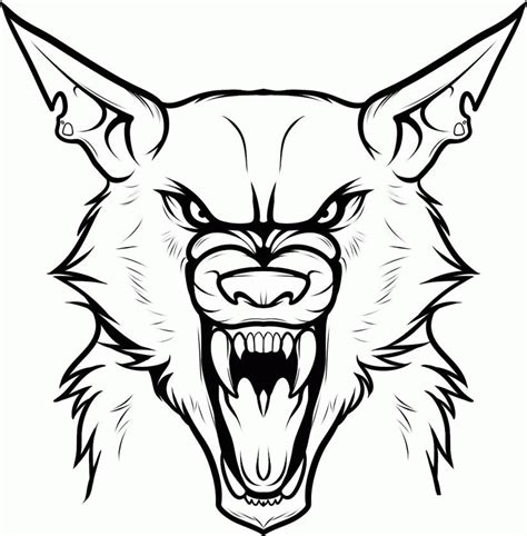 werewolf coloring page  kids coloring home