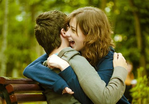 Bench Couple Happy And Hugging Image 44380 On
