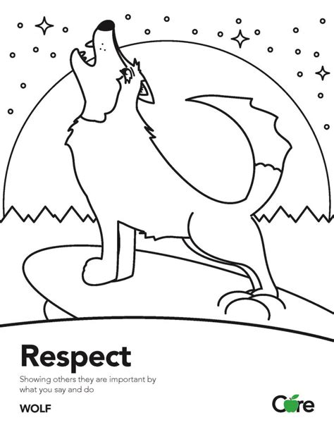 respect coloring sheet respectaug  pinterest