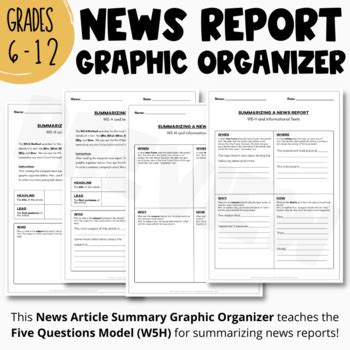 news article summary osslt news report graphic organizer osslc olco