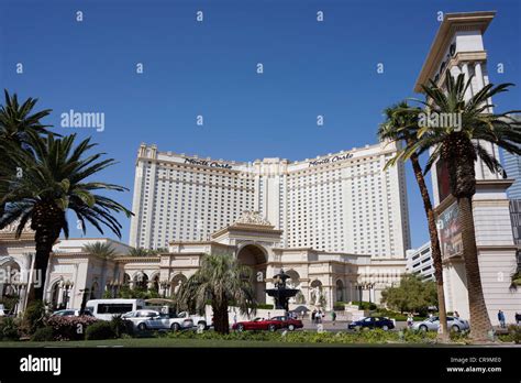 las vegas monte carlo hotel  casino stock photo alamy