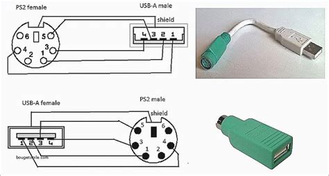 convert ps keyboard  usb wiring diagram