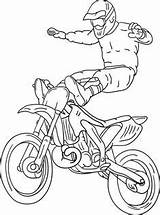 Ausdrucken Motocross Coloring Malvorlagen Malvorlage Motorrad sketch template