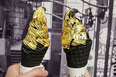 eat gold covered ice cream  toronto