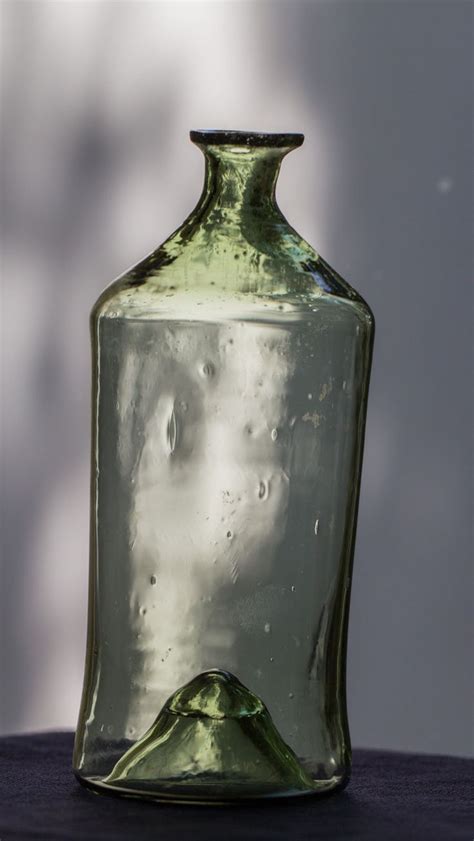antike flasche   jhd abriss waldglas bottle pontil