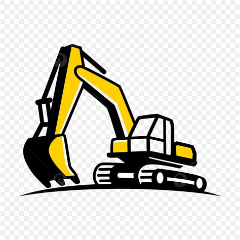 excavating clipart vector excavator logo template vector tractor