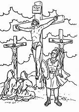 Risen Crucifixion sketch template