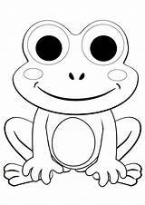 Rana Rane Frosch Frogs Stilizzate Simpatiche Stampare Getcolorings Solitaria Maternelle Ranas Palaute Malvorlage Einfach Disegnare Cappuccetto Projekt Incantevole Ranocchie sketch template