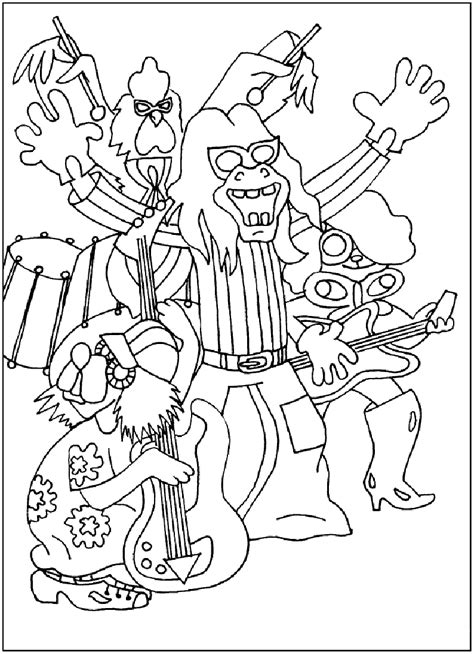 bremen town musicians coloring page coloring home