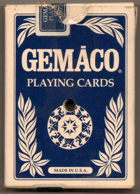 gemaco playing cards claridge casino hotel collectors weekly