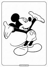 Embrace Mickey sketch template