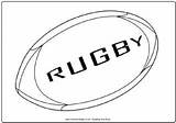 Rugby Ball Colouring Pages Drawing Coloring Print Sheets Colour Football Drawings Kids Templates Activityvillage Player Pencil Sports Cup Cake Explore sketch template