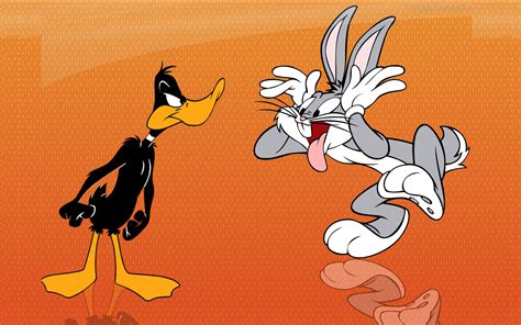Bugs Bunny And Daffy Duck Funny Cartoon Hd Wallpaper