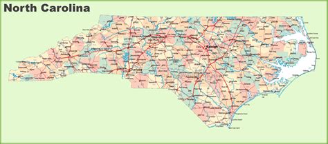 map  nc counties  cities united states map states district