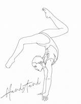Handstand sketch template