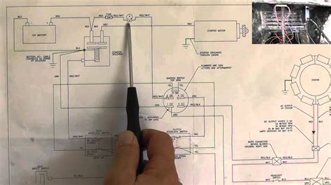 riding mower starting system wiring diagram part  youtube